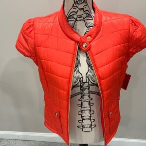 Nicki Minaj Coral With Gold Hardware Vest, NWT